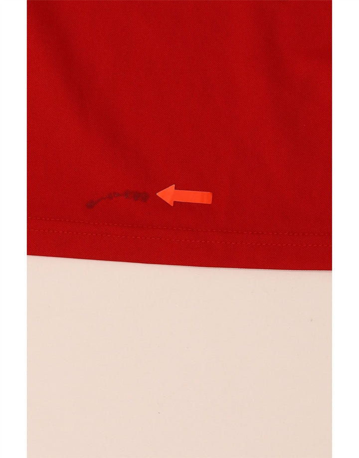 Tricou ADIDAS Climalite pentru femei, Marea Britanie 20/22 XL Poliester roșu