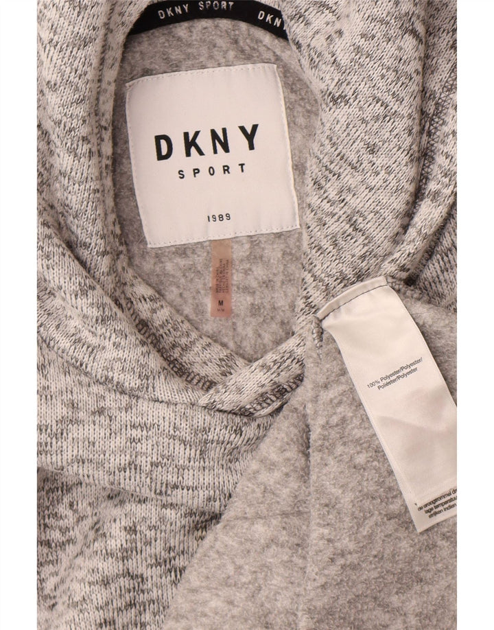 Pulover Dkny pentru bărbați, poliester cu pături, gri mediu