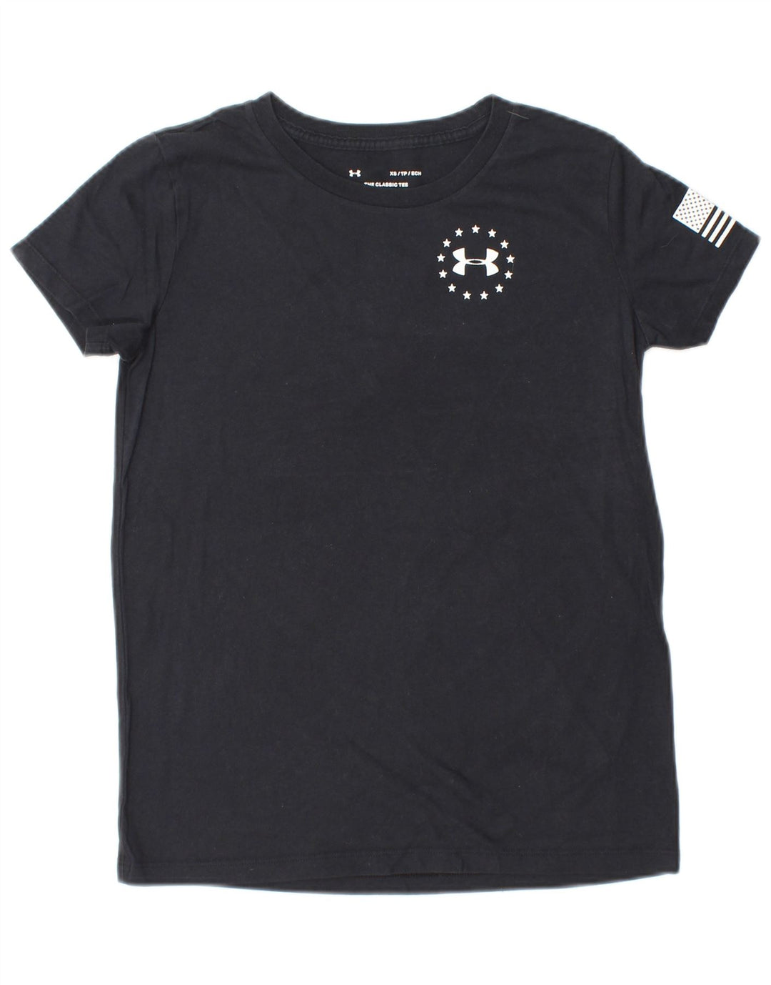 Tricou grafic pentru femei UNDER ARMOUR Top UK 6 XS cu dungi negre