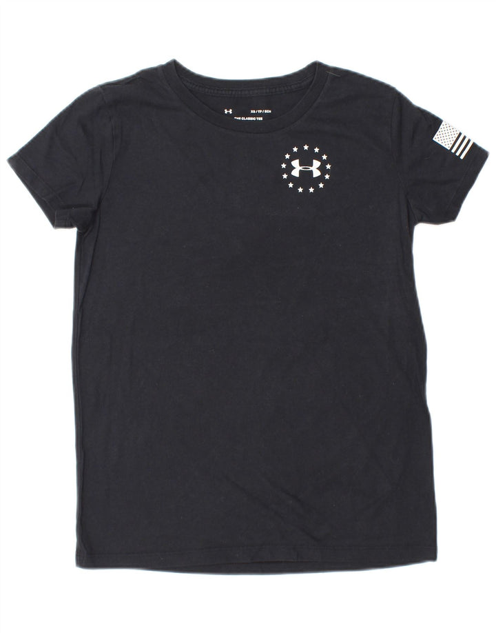 Tricou grafic pentru femei UNDER ARMOUR Top UK 6 XS cu dungi negre