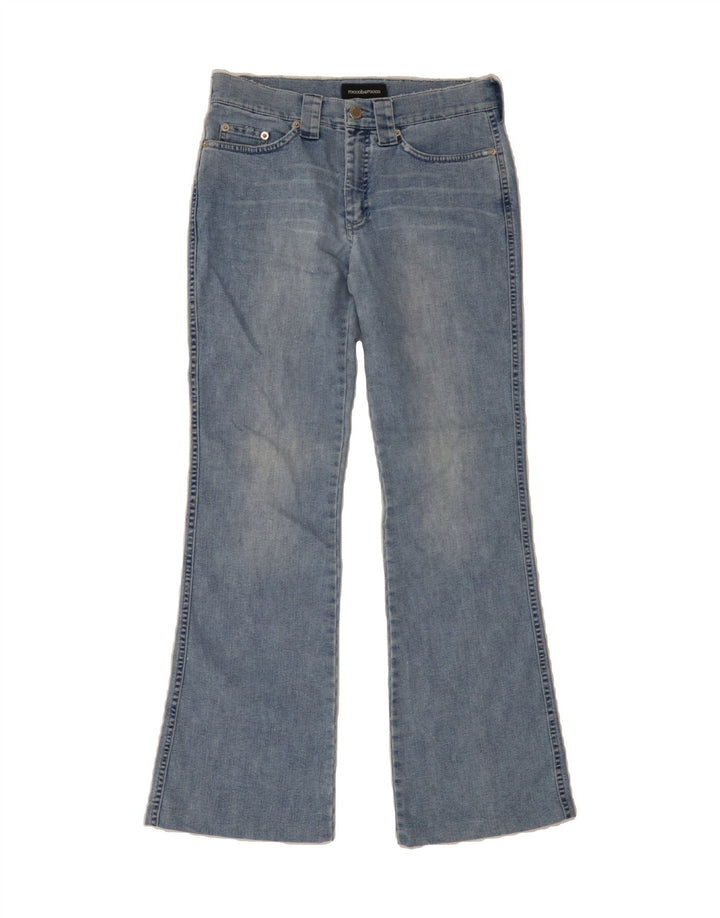 ROCCOBAROCCO Womens Flared Jeans IT 42 Medium W29 L29 Blue Cotton Vintage Roccobarocco and Second-Hand Roccobarocco from Messina Hembry 