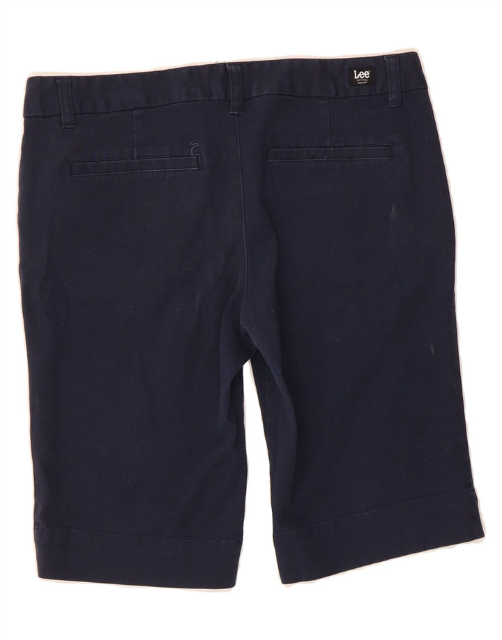LEE Womens Bermuda Shorts US 11 Large W31 Navy Blue Cotton Vintage Lee and Second-Hand Lee from Messina Hembry 