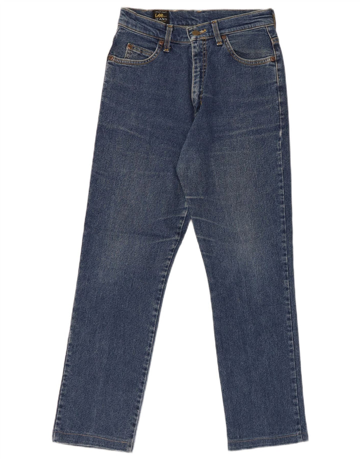 LEE Womens High Waist Straight Jeans W28 L28 Blue