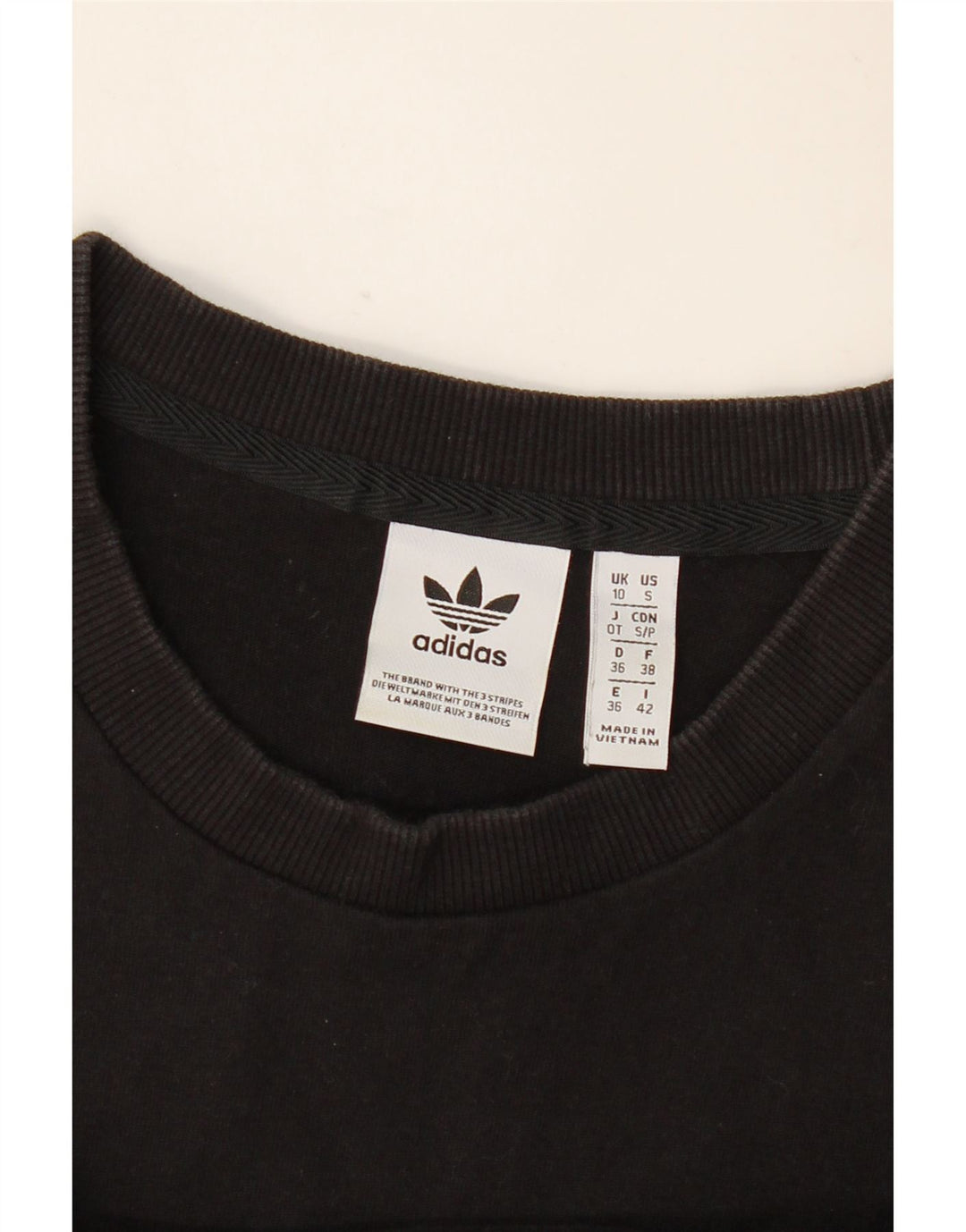 Tricou supradimensionat Adidas pentru femei Top UK 10 Small Black