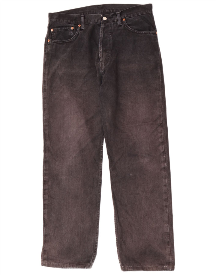 Blugi drepti pentru femei Levi's W36 L31 bumbac negru