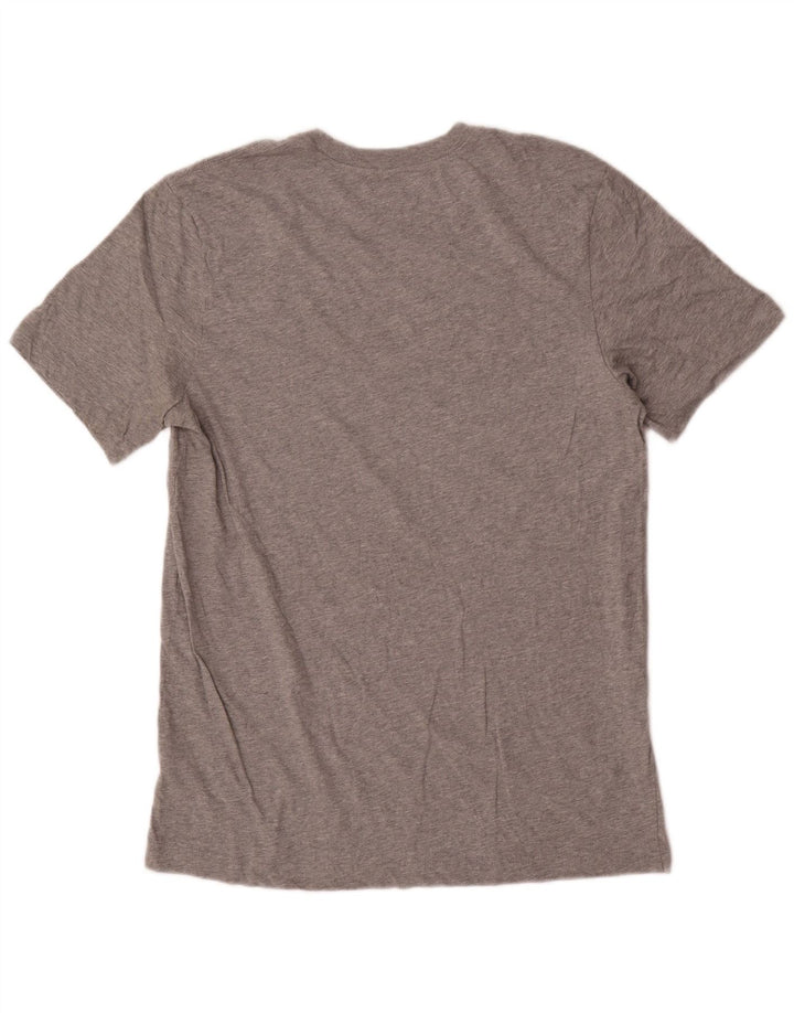 Tricou grafic Nike pentru bărbați Top din bumbac gri mediu