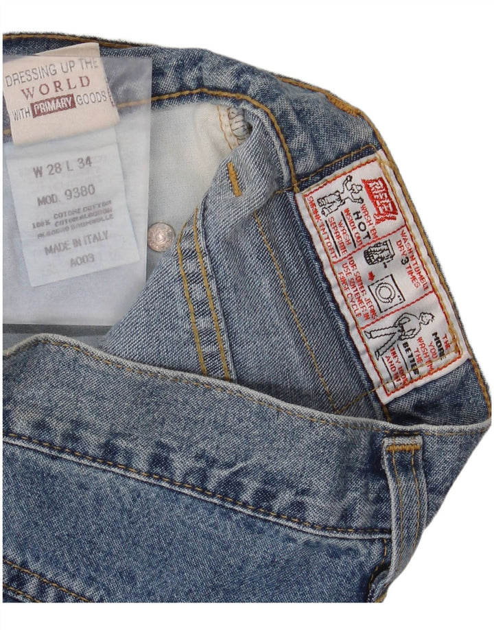 Blugi drepti pentru femei Rifle W28 L34 Bumbac albastru