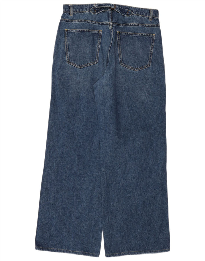 Massimo Dutti Blugi pentru damă cu picioare largi EU 40 Mediu L30 L30 Bumbac albastru