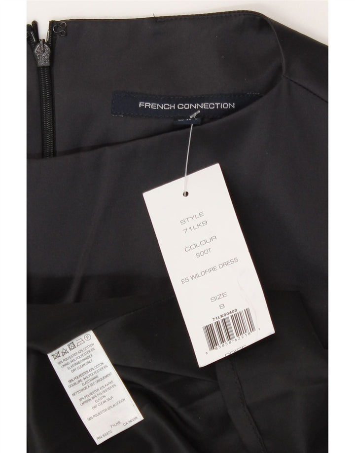 Rochie A-Line Fără mâneci pentru femei French Connection UK 8 Poliester negru mic