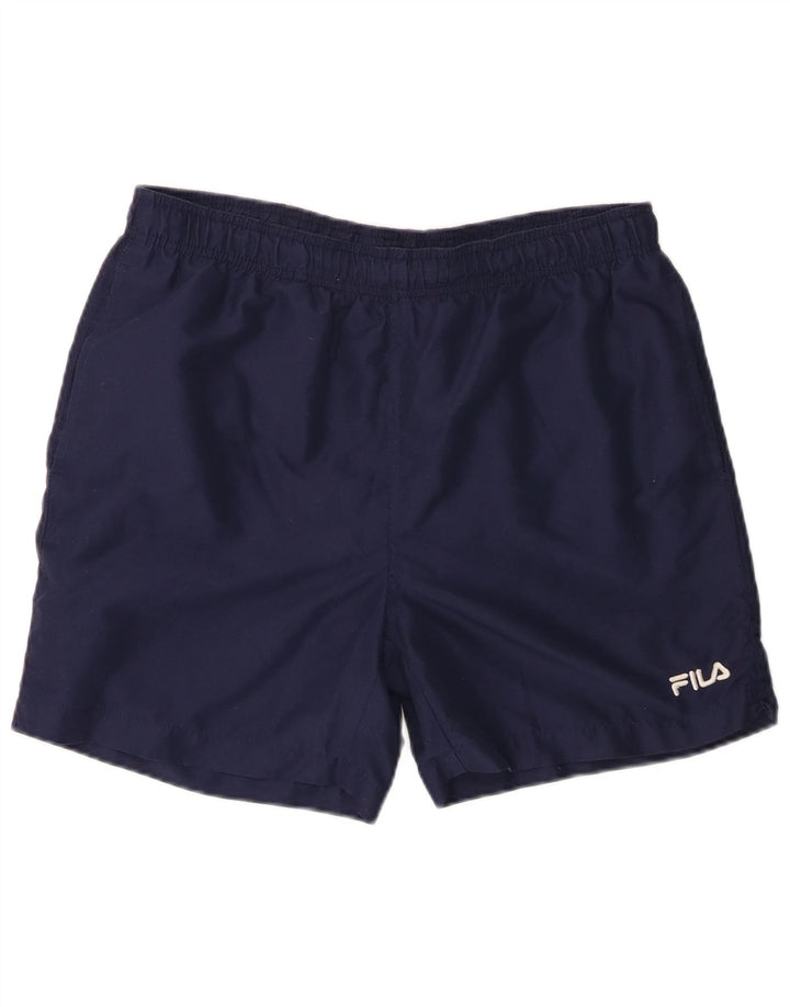 Pantaloni scurți de înot Fila pentru bărbați, poliester medii bleumarin