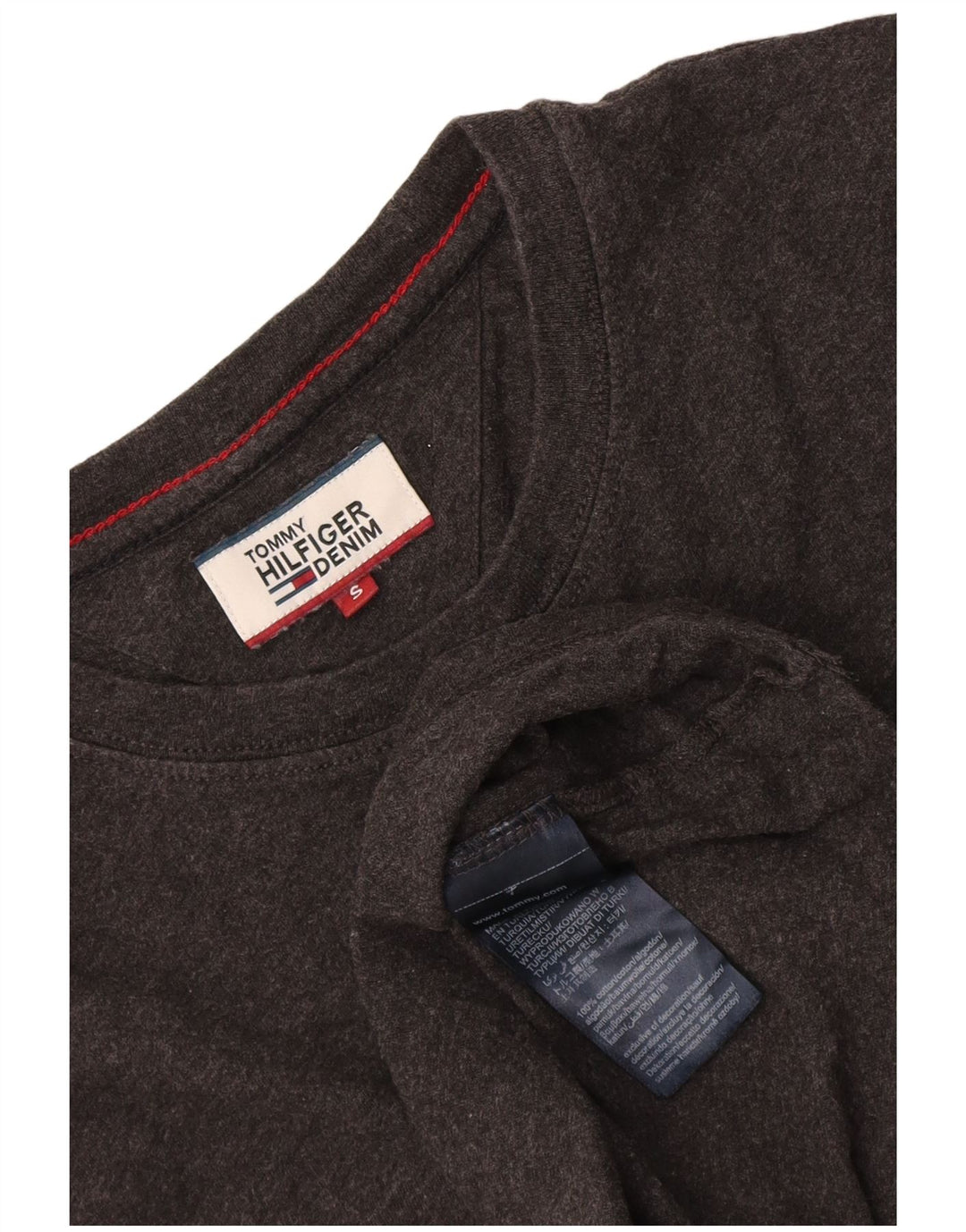 Tricou pentru bărbați Tommy Hilfiger Top mic, gri, bumbac