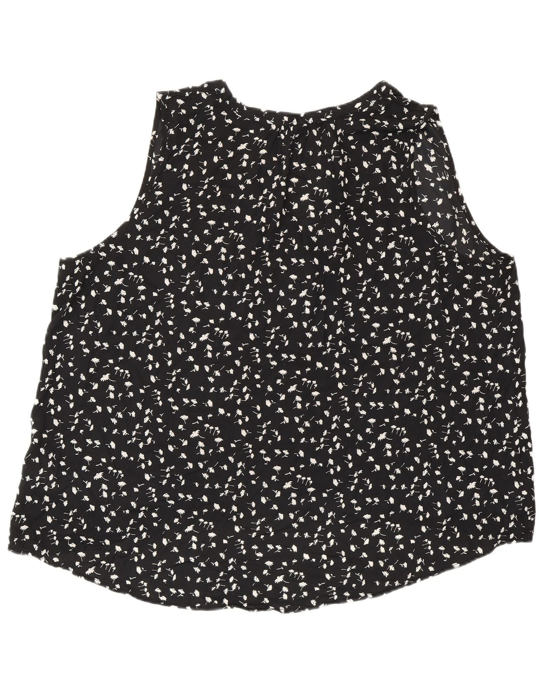 Bluză fără mâneci 365 pentru femei J. CREW UK 20 2XL Negru Floral Poliester