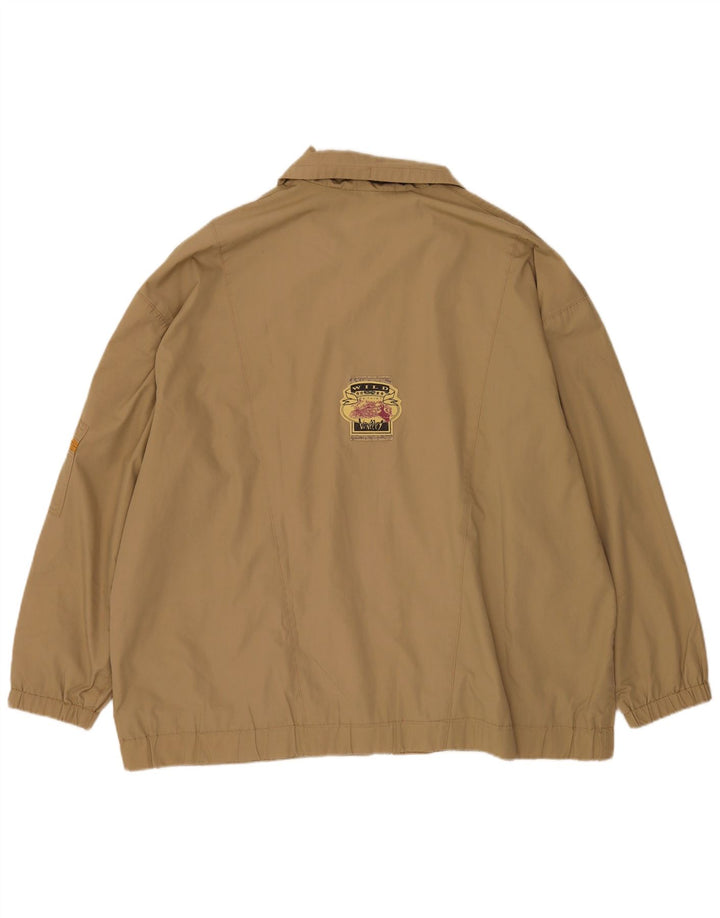 Bomber vintage pentru bărbați UK 46 3XL Bej Colorblock