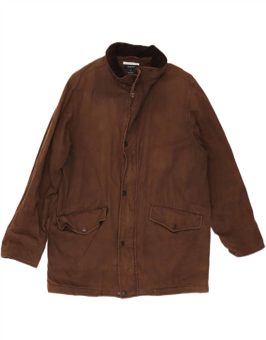 Gant Jachetă cu glugă pentru bărbați, UK 38, bumbac maro mediu