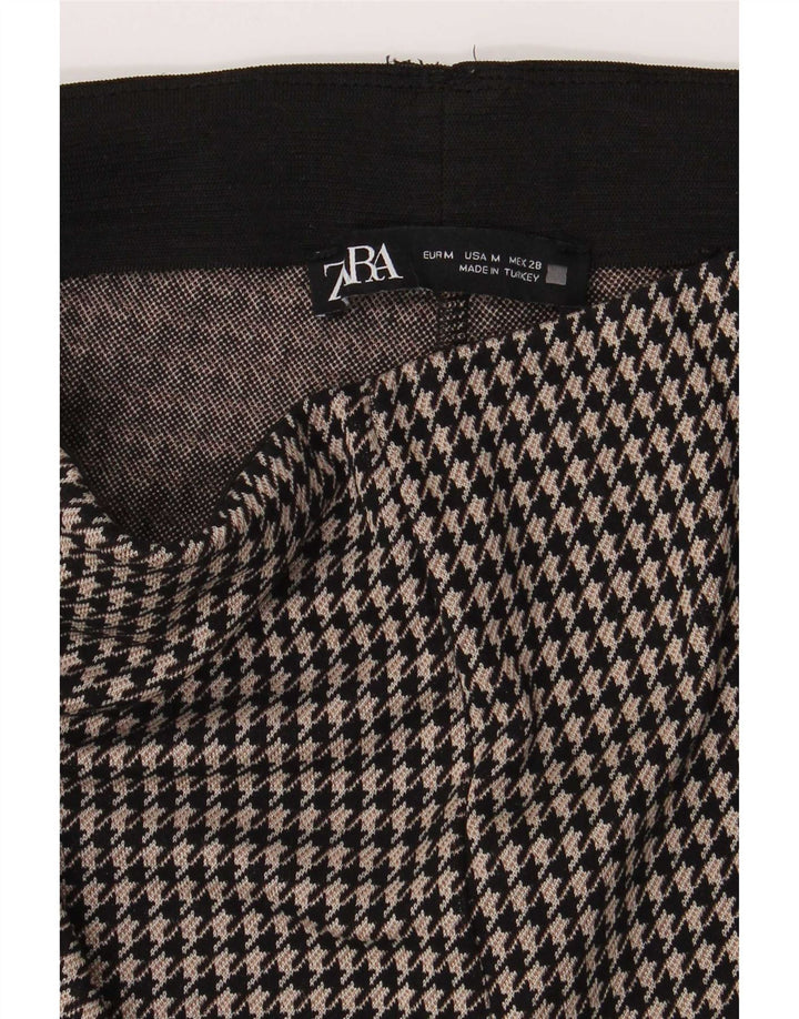 Leggings pentru femei Zara UK 14 Medium Black Houndstooth