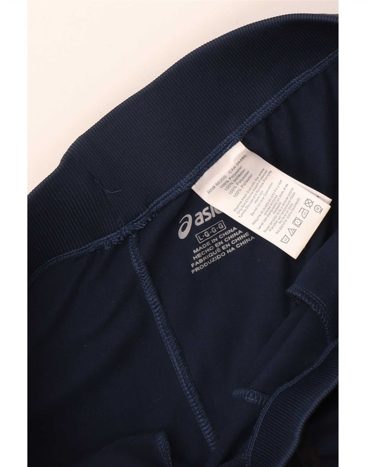 Pantaloni de trening Asics pentru bărbați Pantaloni de jogging mari poliester bleumarin