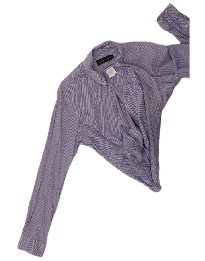 Cămașă pentru bărbați Ralph Lauren, mare, albastru, bumbac cu dungi