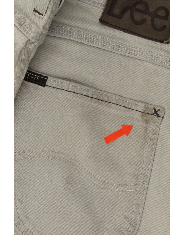Pantaloni scurți din blugi pentru bărbați Lee, 5 buzunare, W32, bumbac gri mediu