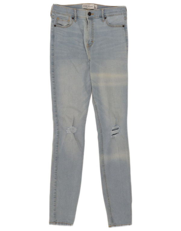 Blugi super skinny pentru femei cu talie înaltă Abercrombie & Fitch W27 L31 bumbac albastru