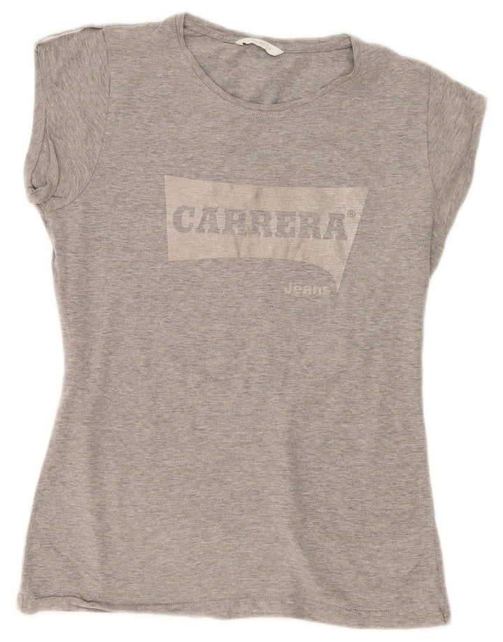 Tricou grafic Carrera pentru femei Top UK 12 Medium Gri
