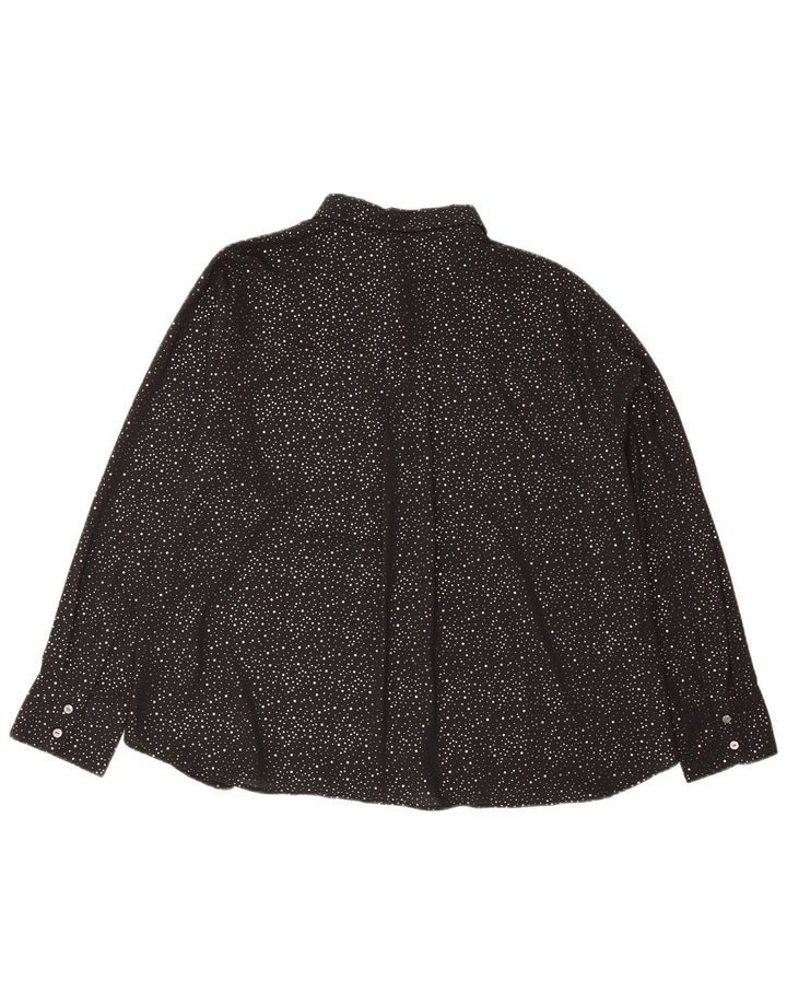 Bluză cămașă supradimensionată pentru femei Marks & Spencer UK 18 XL cu pete negre