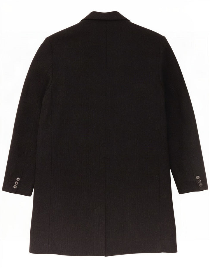 Aquascutum Mens Overcoat UK 40 Large Black