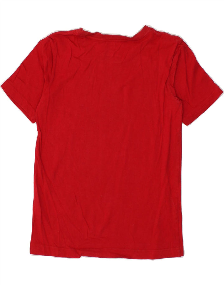 LEVI'S Boys Graphic T-Shirt Top 10-11 Years Medium Red Cotton Vintage Levi's and Second-Hand Levi's from Messina Hembry 