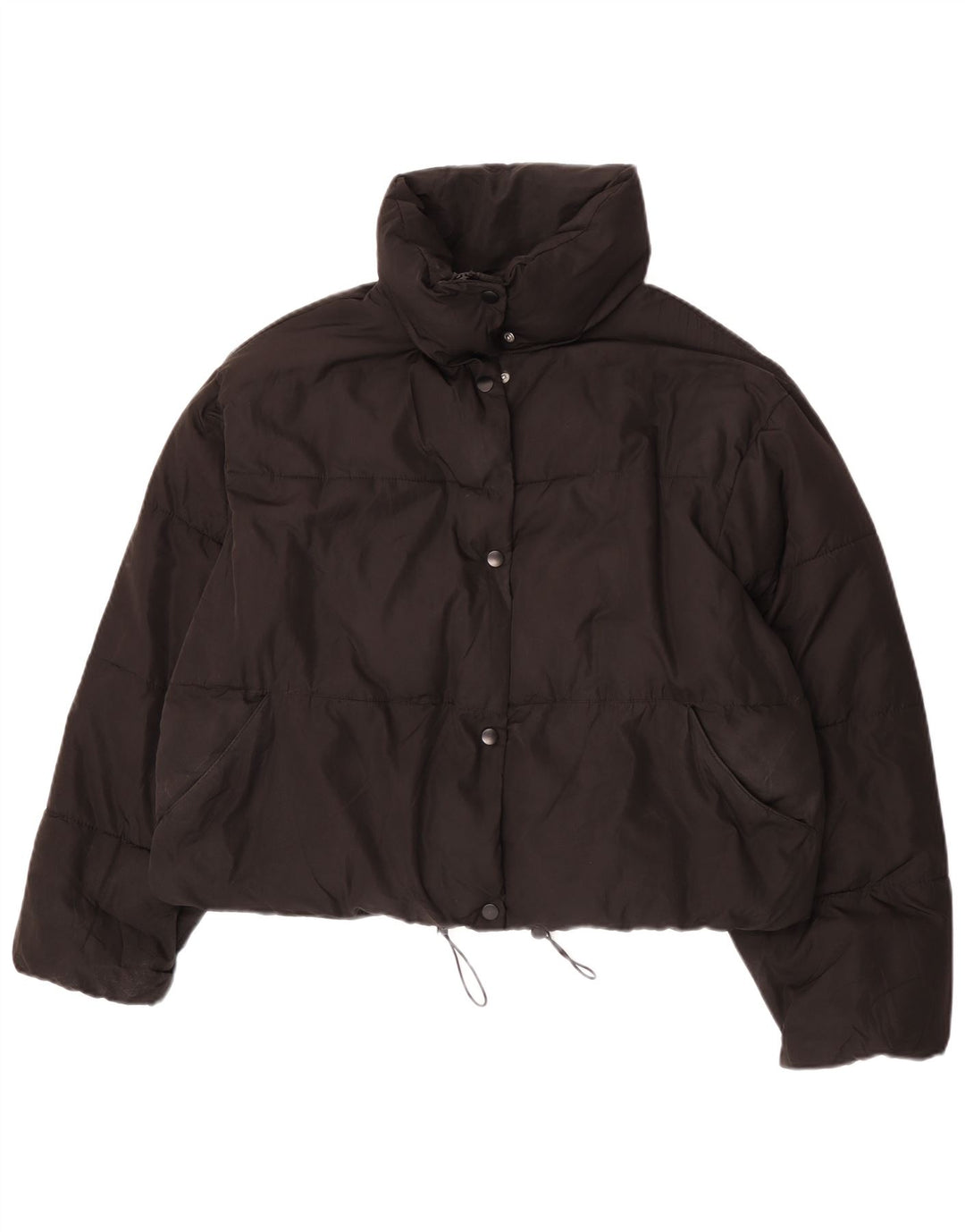Jachetă căptușită supradimensionată pentru femei Zara UK 18 XL Poliester negru