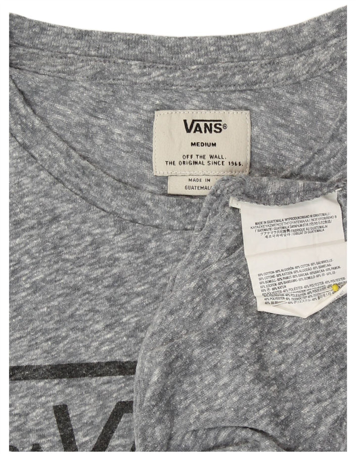 Tricou grafic Vans pentru femei Top UK 14 Medium Grey Flecked Bumbac