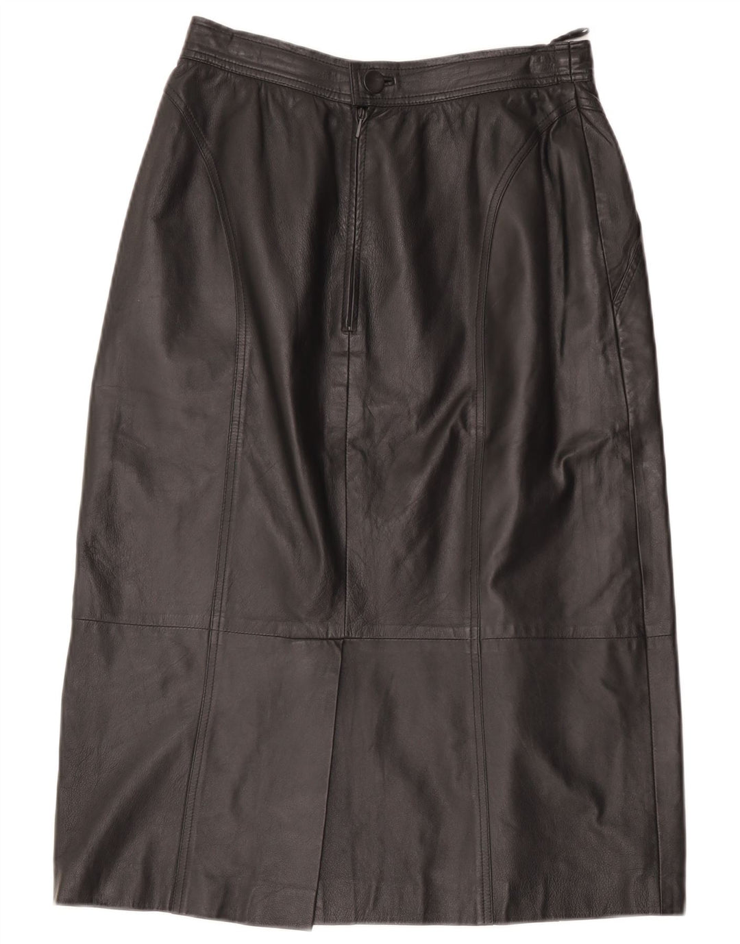 Fusta din piele vintage pentru femei W28 Medium Black