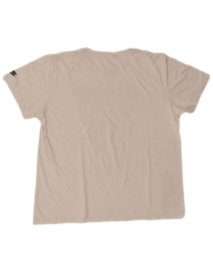 Tricou grafic Nike Slim Fit Top 2XL Alb