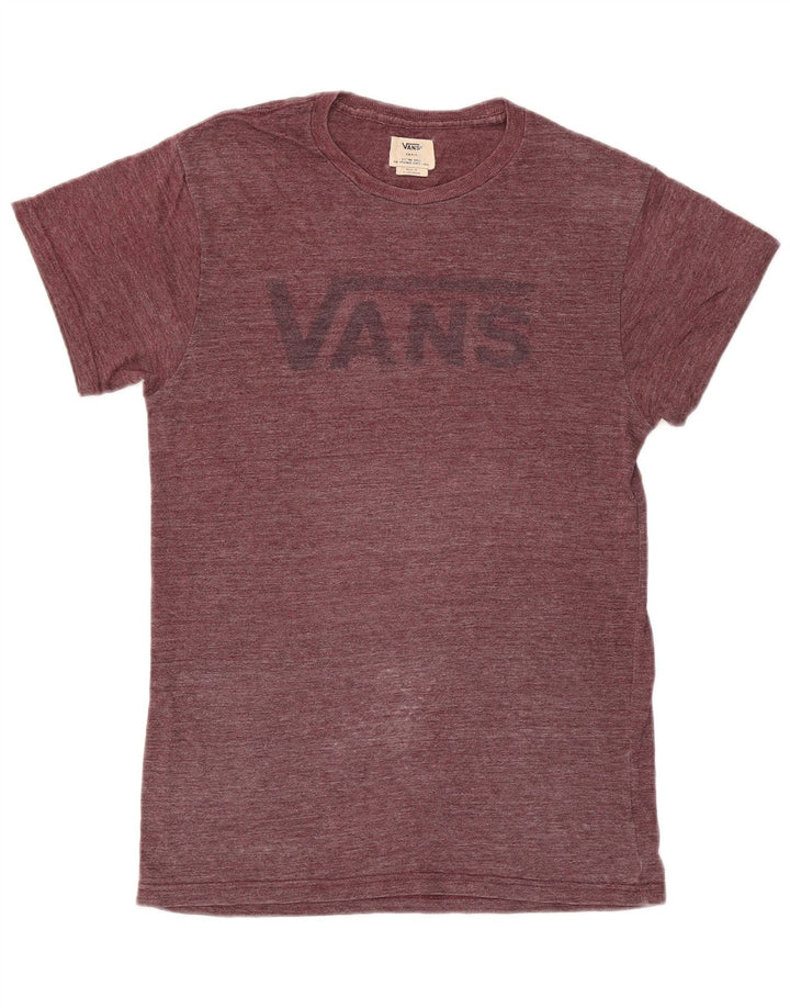 Tricou grafic pentru bărbați Vans Top Small Burgundy Flecked