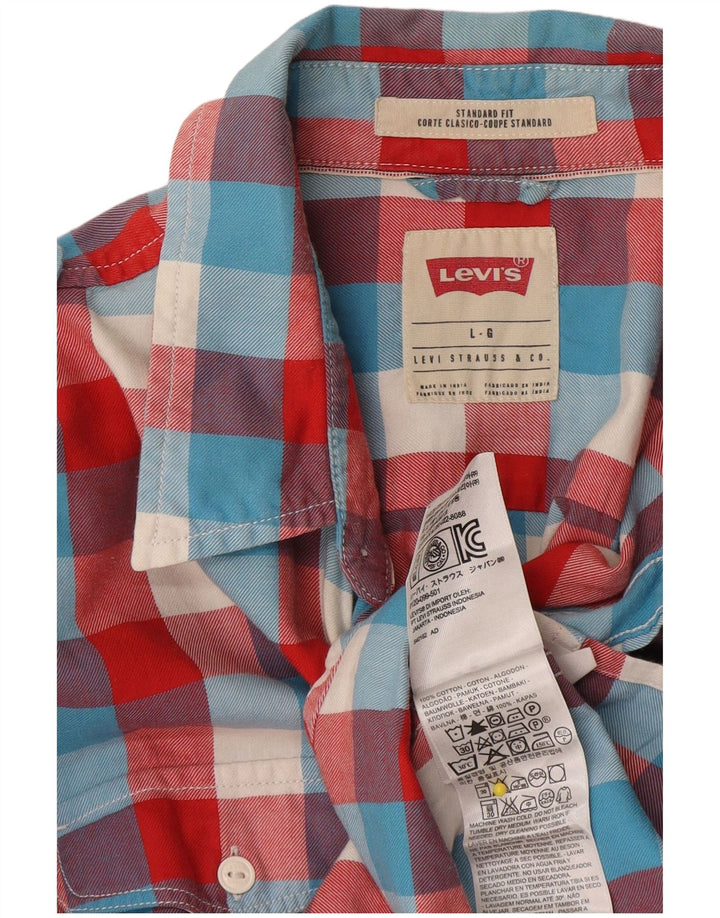 Cămașă pentru bărbați Levi's Standard Fit, mare, multicolor, din bumbac