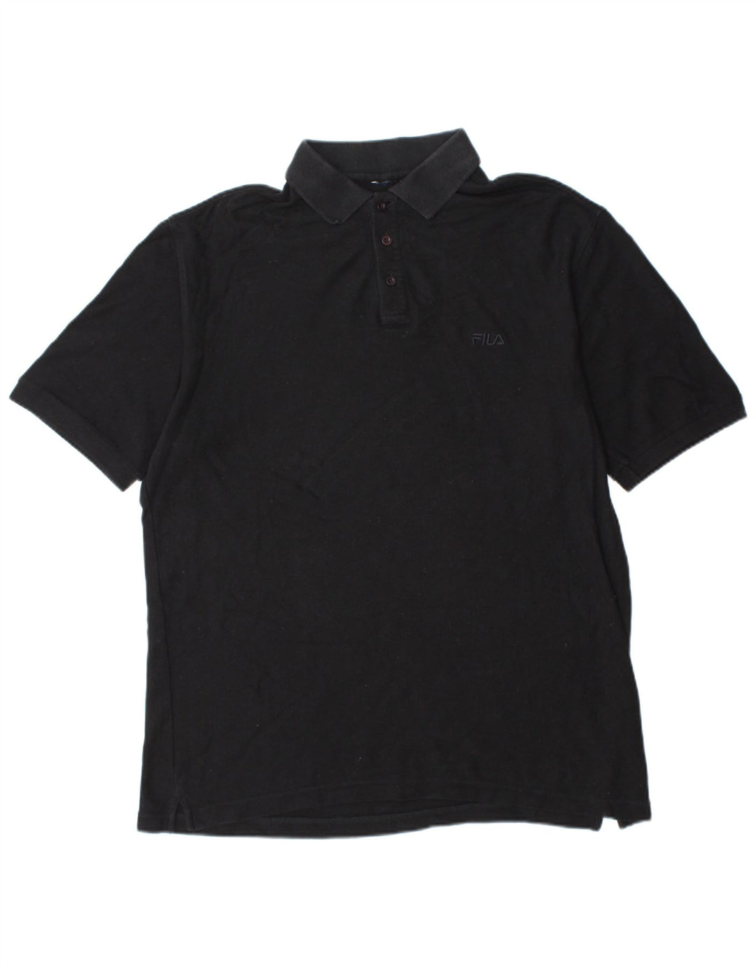 Tricou polo pentru bărbați FILA XL bumbac negru