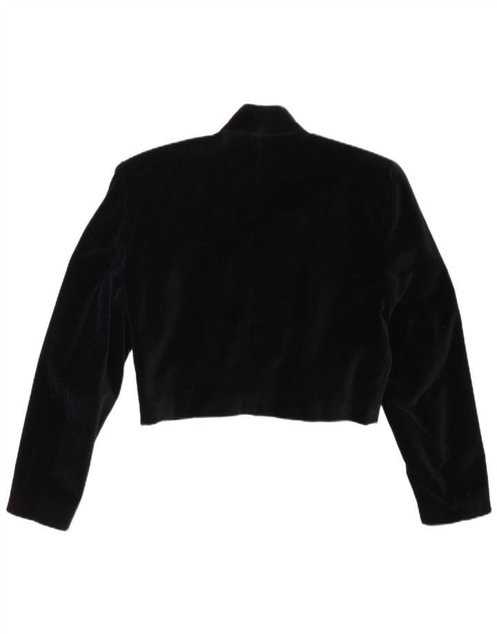 Jachetă bolero din catifea pentru femei Max Dine IT 44 bumbac mediu negru
