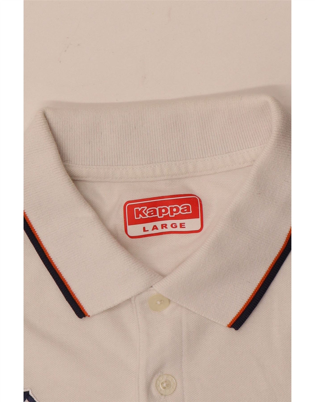 Tricou polo pentru bărbați Kappa, mare, alb