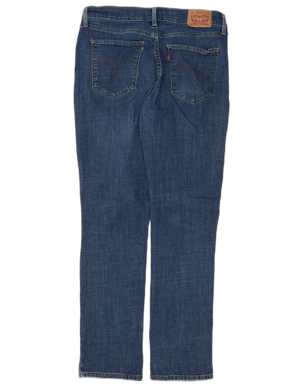 Blugi drepți distressed clasici Levi's pentru femei US 8 Medium W28 L29 Blue