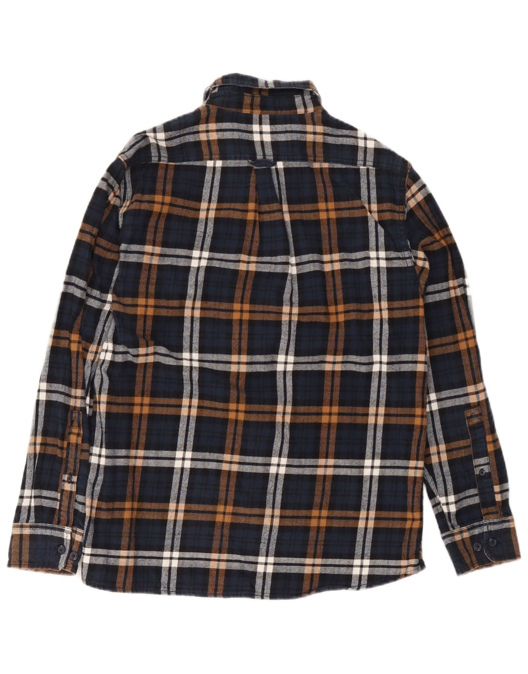 Cămașă de flanel pentru bărbați Eddie Bauer, bumbac carouri bleumarin mediu