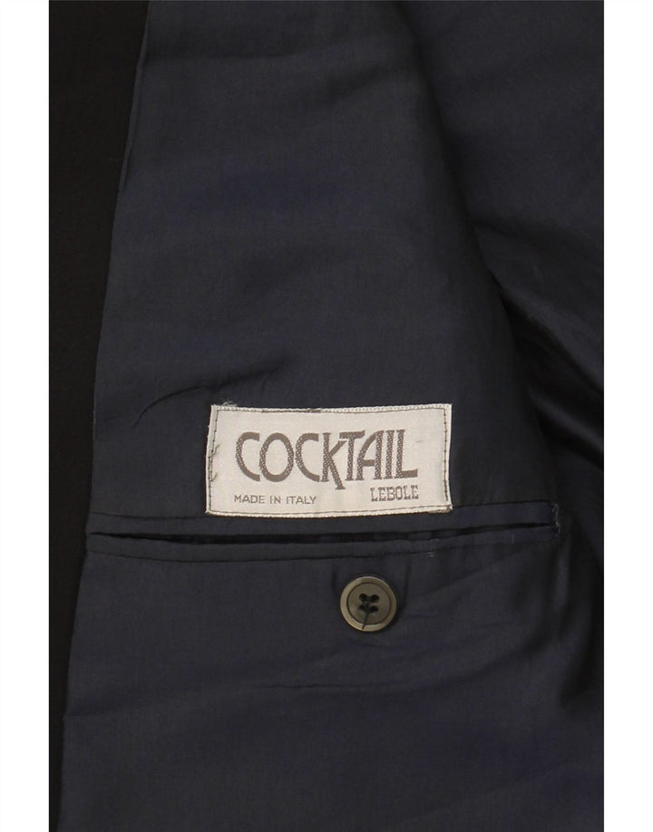 Jachetă pentru bărbați VINTAGE cu două piepturi, UK 38 Medium Black