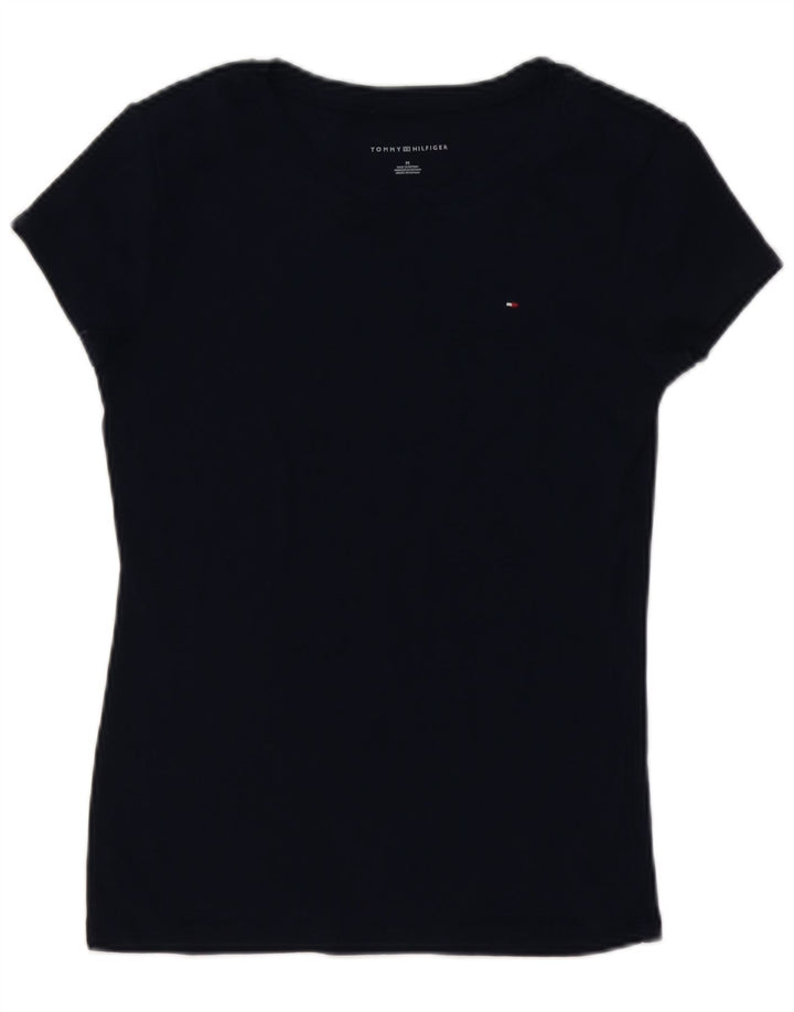 TOMMY HILFIGER Tricou pentru femei Top UK 12 Medium Bleumarin Bumbac