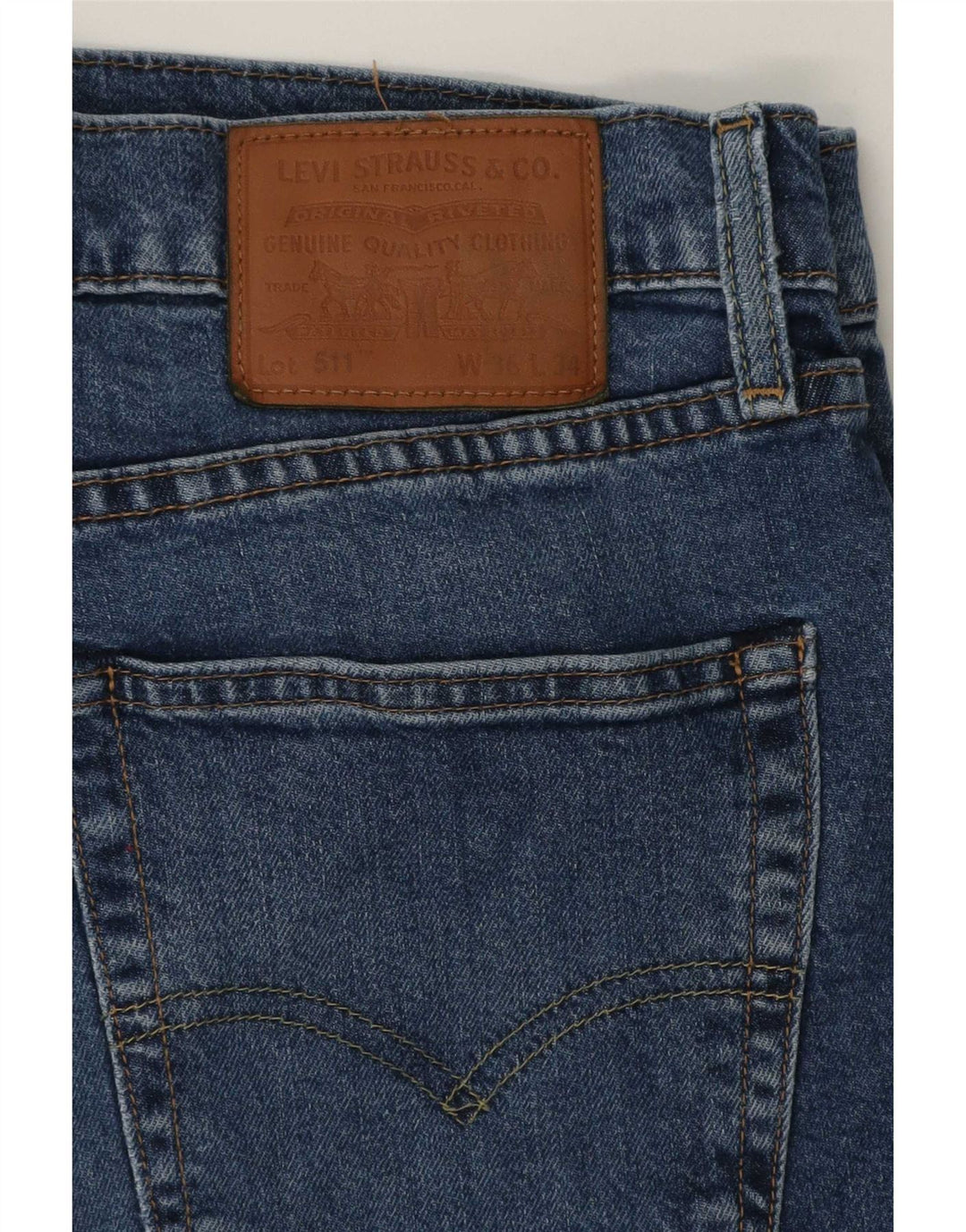 Blugi Levi's 511 Slim pentru bărbați W36 L34 Bumbac albastru