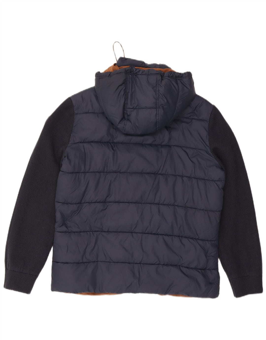 Jachetă căptușită cu glugă pentru bărbați Fynch Hatton UK 38 Medium Bleumarin Colorblock