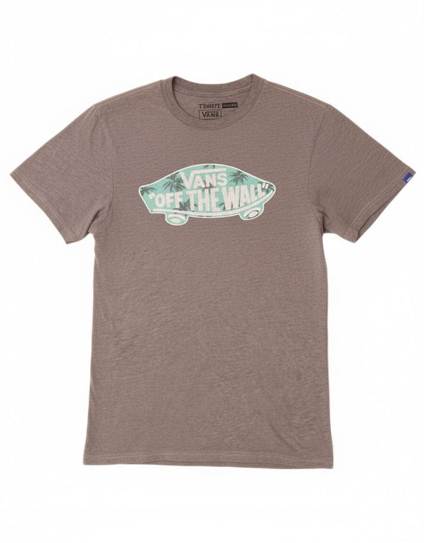 Tricou grafic personalizat Vans pentru bărbați Top mic gri