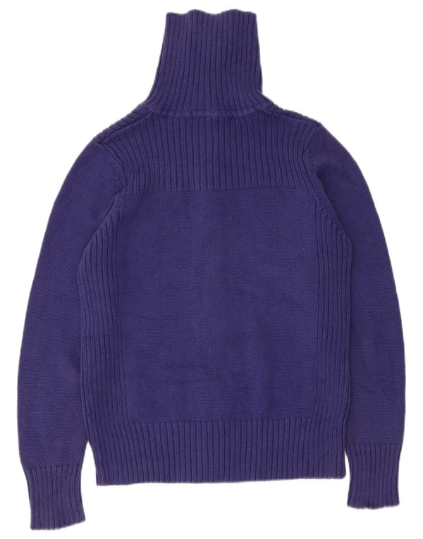 Pulover cardigan pentru femei Marks & Spencer UK 14, bumbac albastru mediu