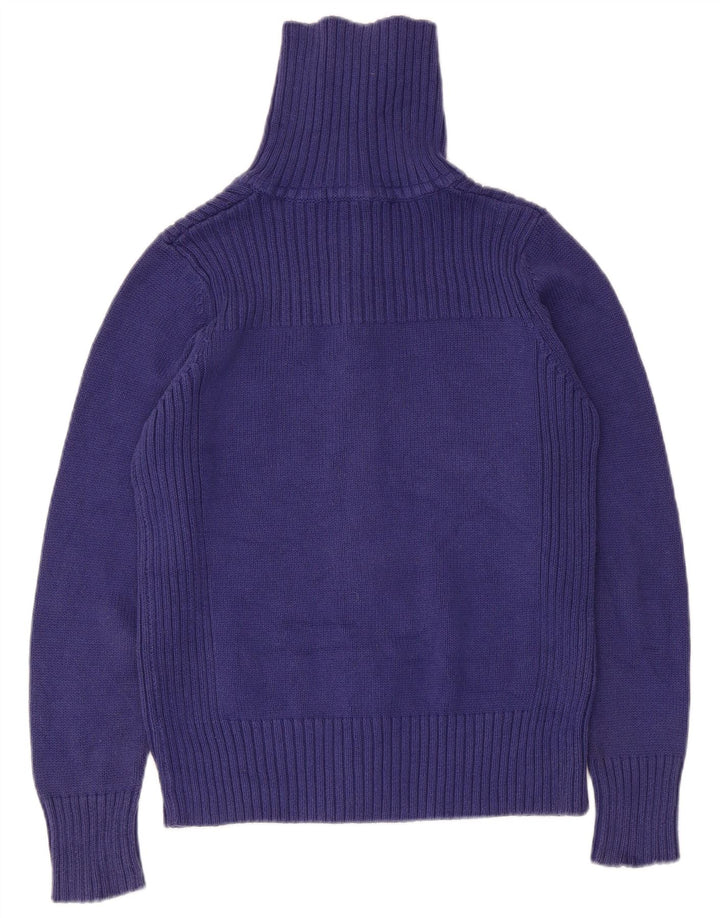 Pulover cardigan pentru femei Marks & Spencer UK 14, bumbac albastru mediu