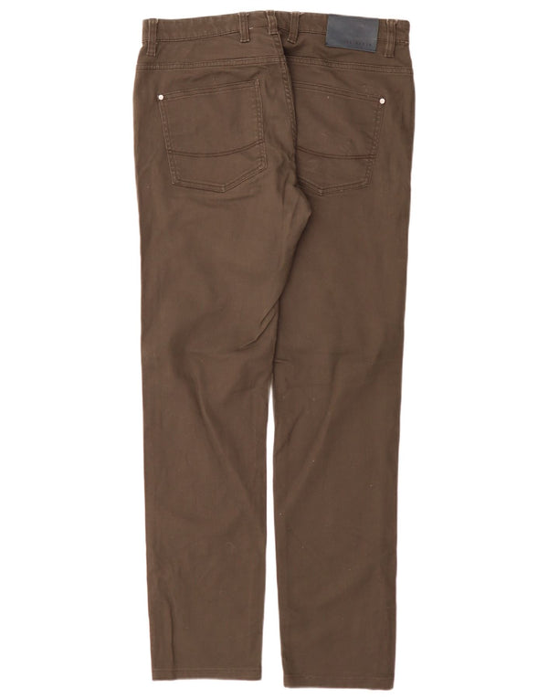 Ted Baker Pantaloni slim casual pentru bărbați L32 L31 bumbac kaki