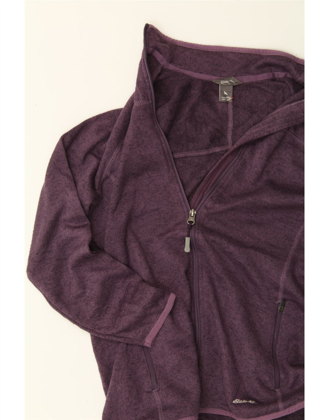 EDDIE BAUER Womens Tracksuit Top Jacket UK 14 Medium Purple Polyester Vintage Eddie Bauer and Second-Hand Eddie Bauer from Messina Hembry 