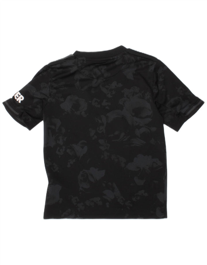 Tricou grafic Adidas pentru băieți Top 7-8 ani XS poliester negru