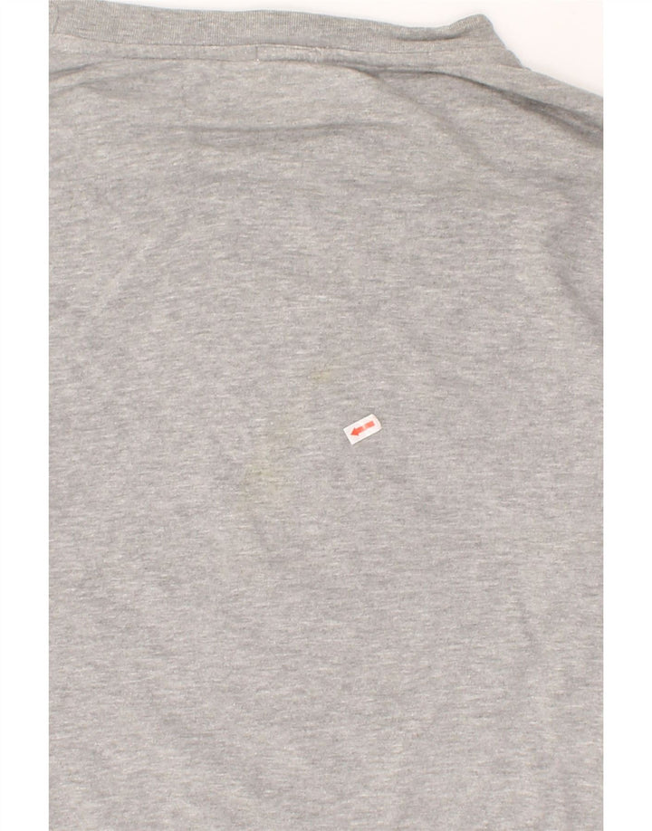 VINTAGE Mens Graphic Sweatshirt Jumper Large Grey Colourblock Vintage Vintage and Second-Hand Vintage from Messina Hembry 