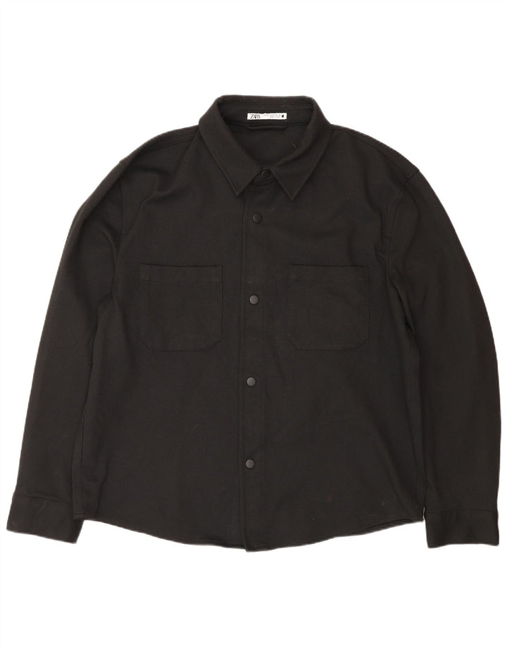 Cămașă pentru bărbați Zara XL Poliester negru